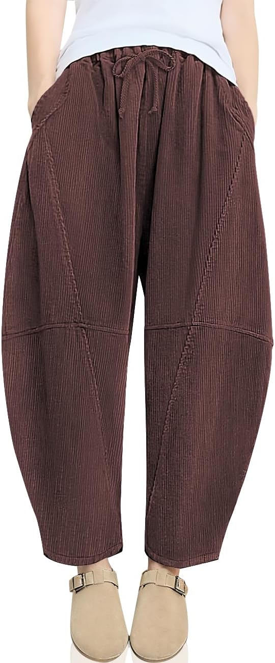 Corduroy Barrel Pants