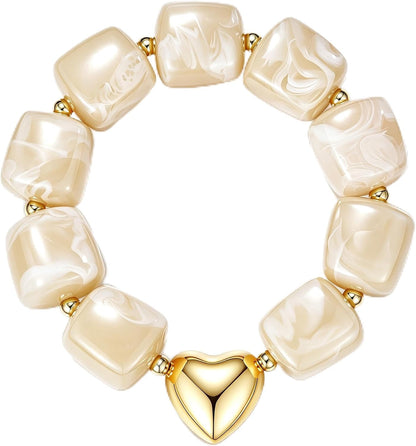 Beaded Heart Bracelet
