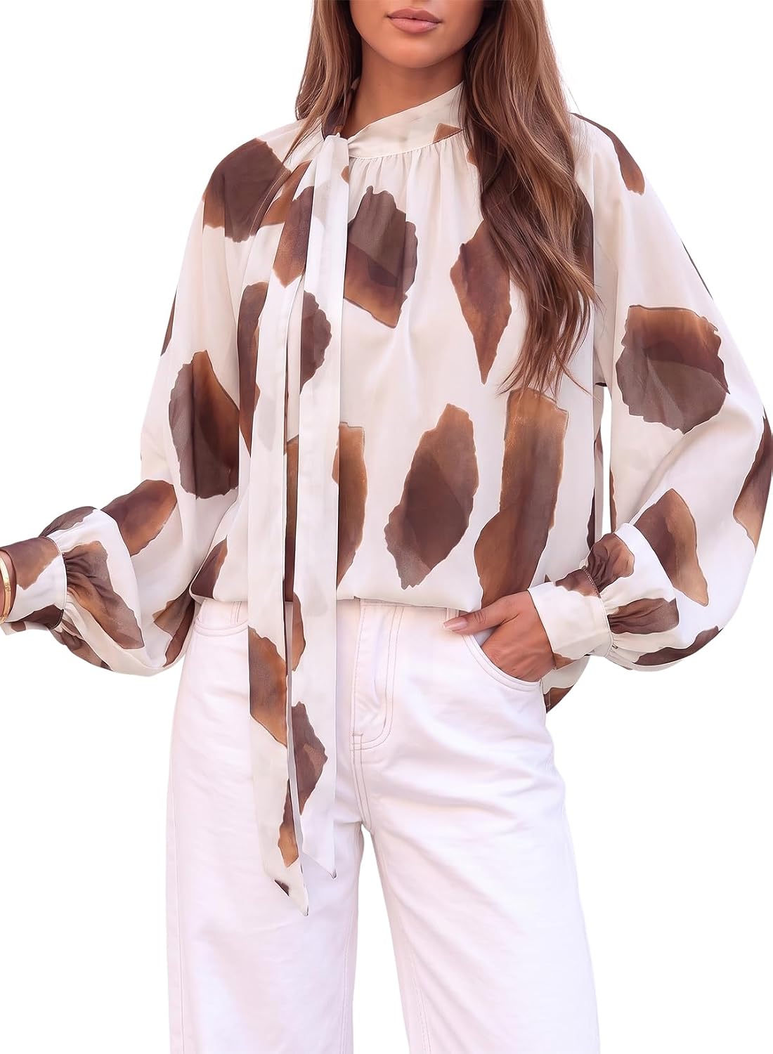 Pleated Chiffon Blouse