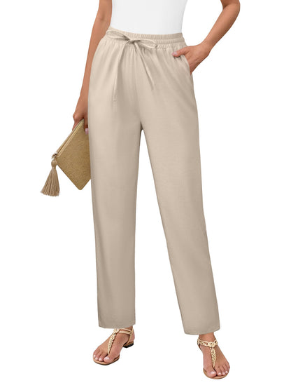 Cropped Linen Pants