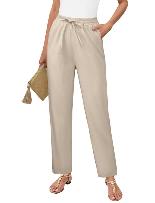 Cropped Linen Pants