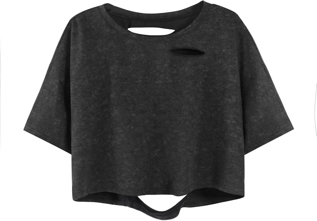 Cotton Washed Cropped Tee