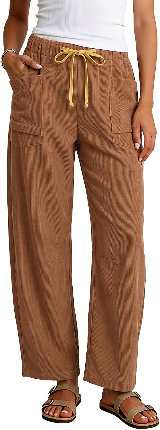 Corduroy Barrel Pants