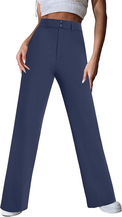 Stretchy Wide Leg Pants