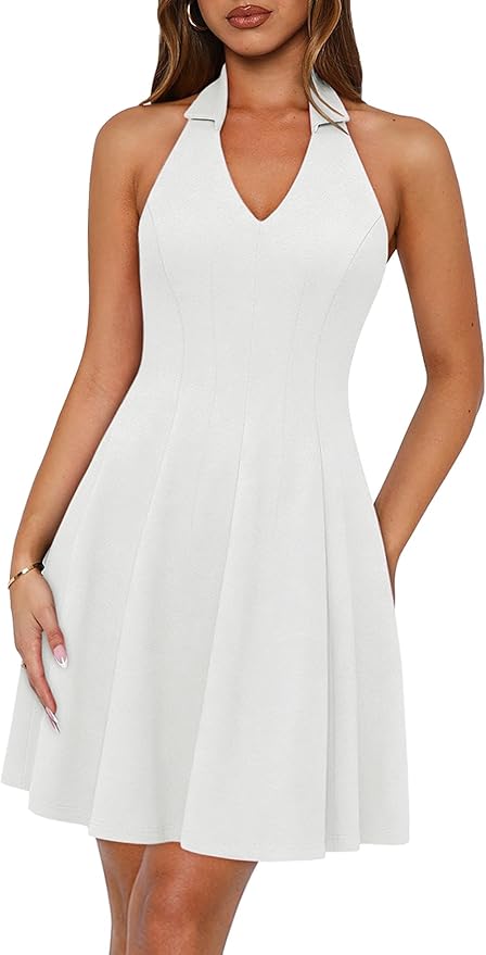 Halter A-Line Dress