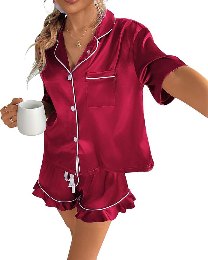 Satin Pajamas Set