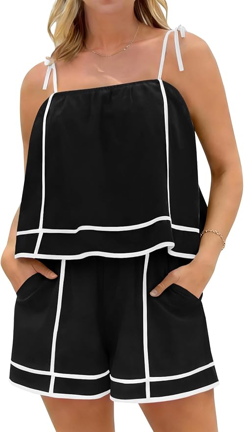 Contrast Shorts Set