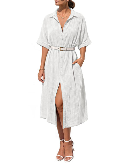 Cotton Shirt Dress