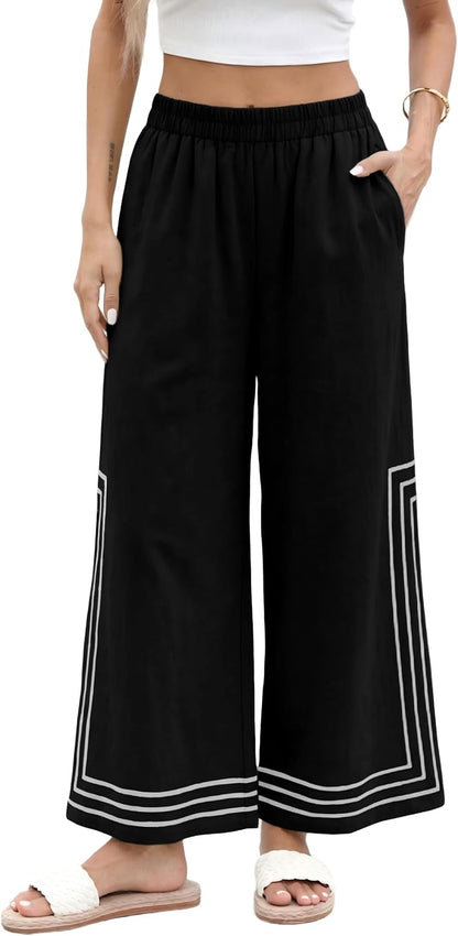 Color Block Palazzo Pants