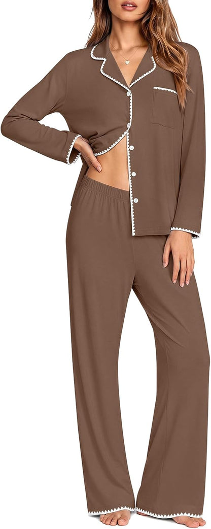 Button Down Pajama Set