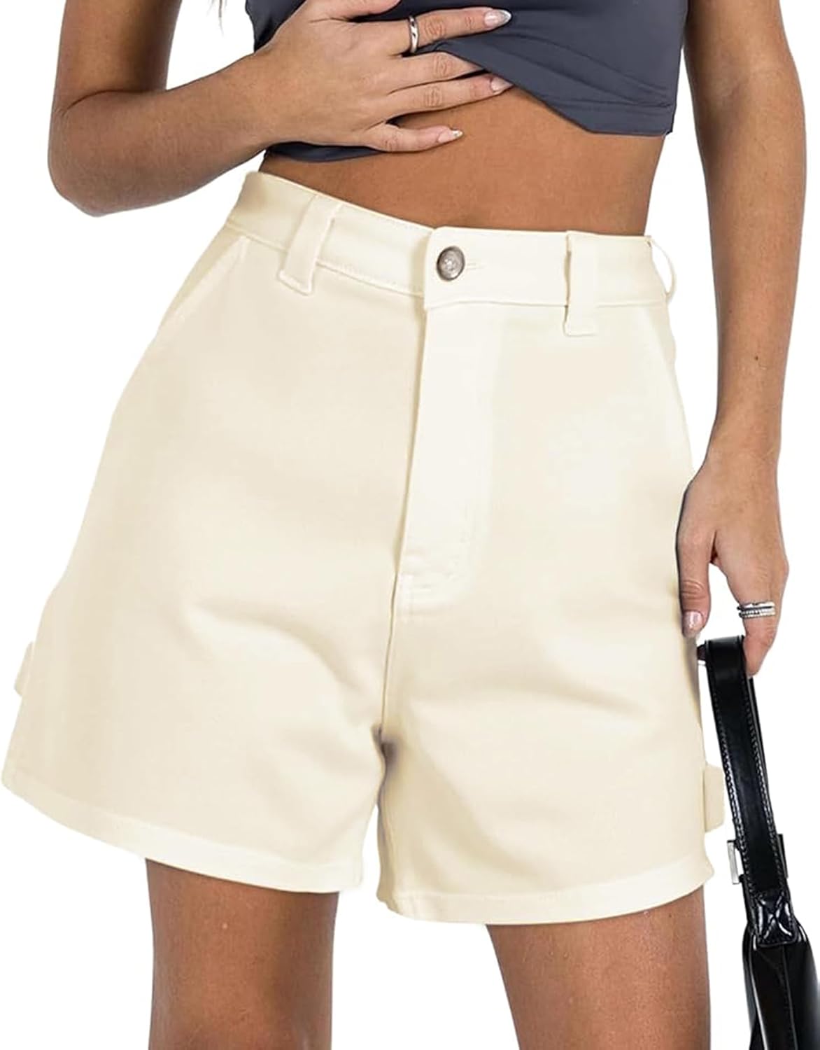 High Waisted Denim Shorts