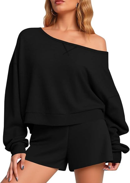 Off Shoulder Sweatshirt