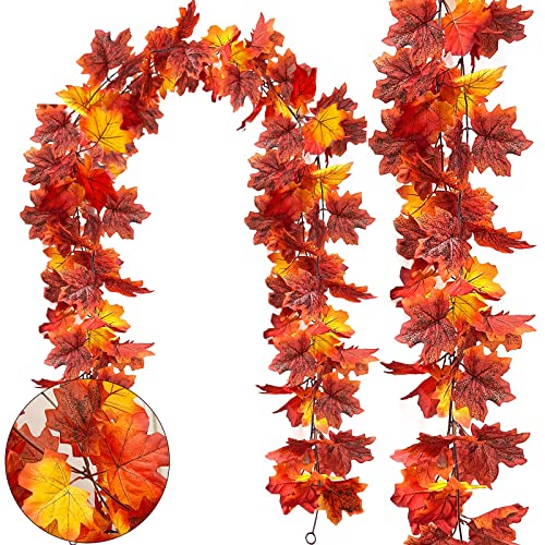 Lighted Fall Garland (2PK)