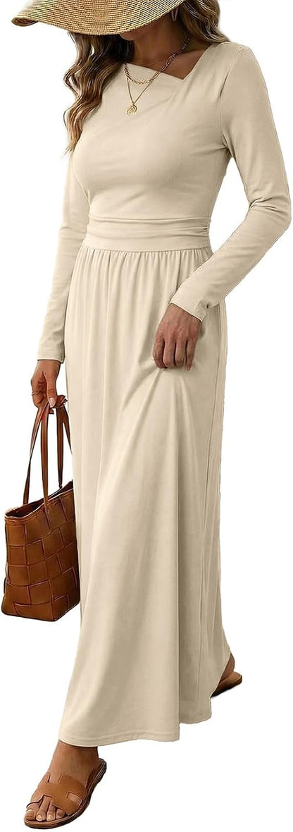 Asymmetrical Long Sleeve Dress