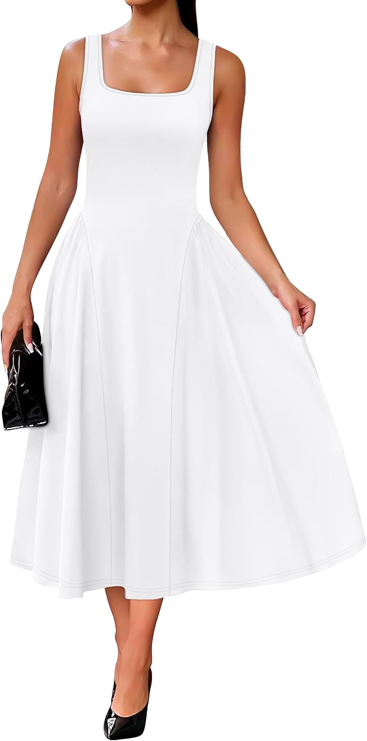 Square Neck Maxi Dress