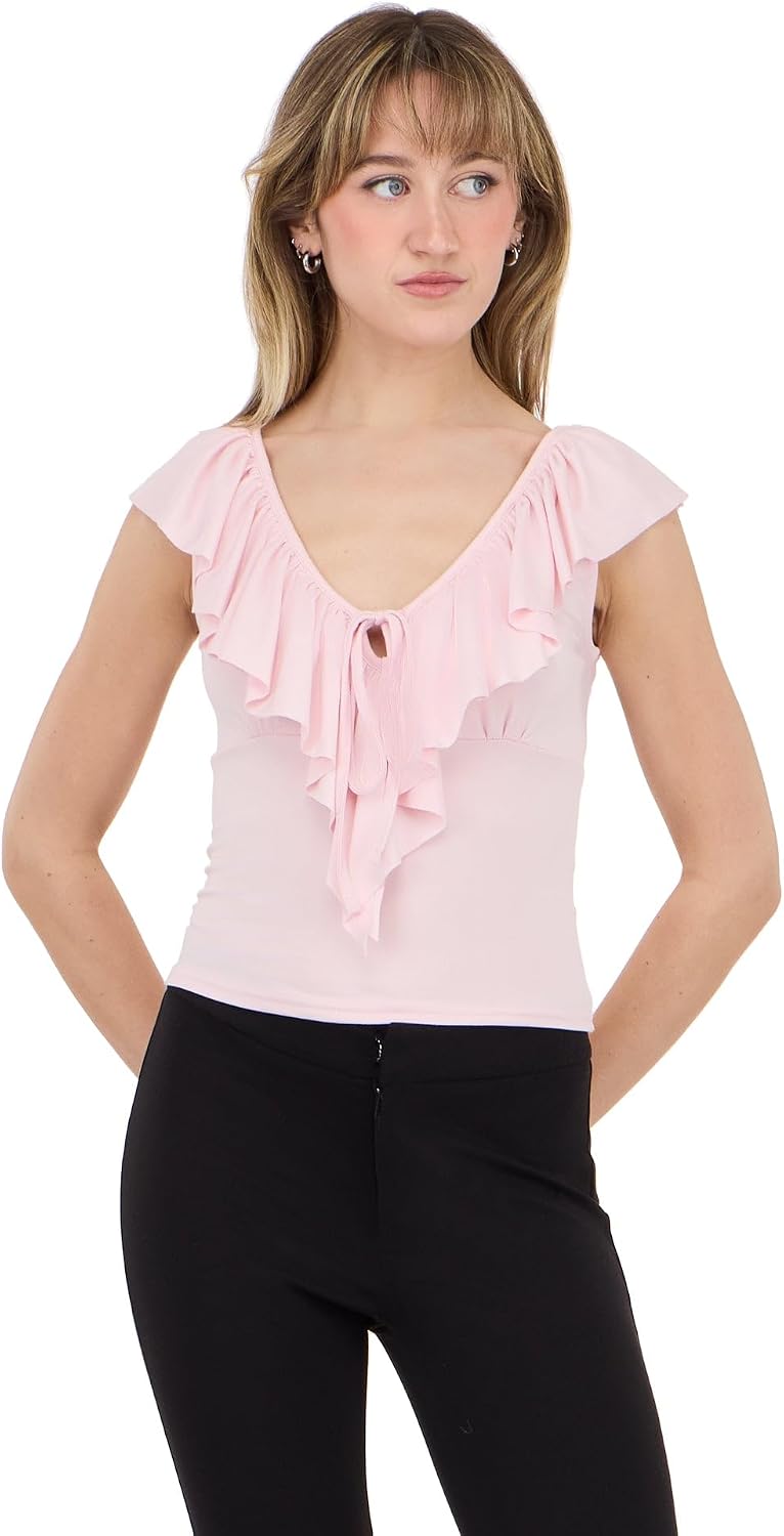 Forever 21 V Neck Fringe Top