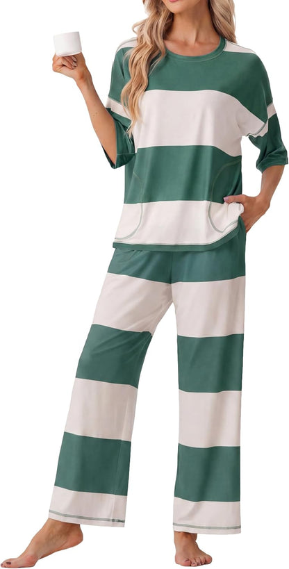 Striped Pajama Set