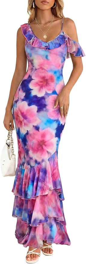 Ruffle Event Dress