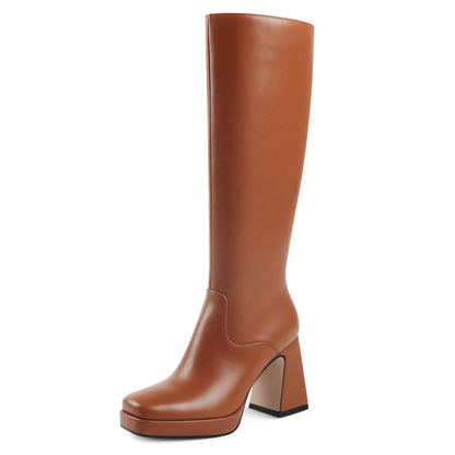 Chunky Heel Boots