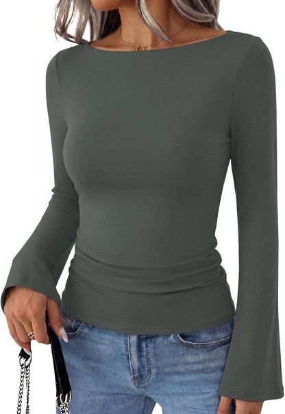 Bell Sleeve Basic Top