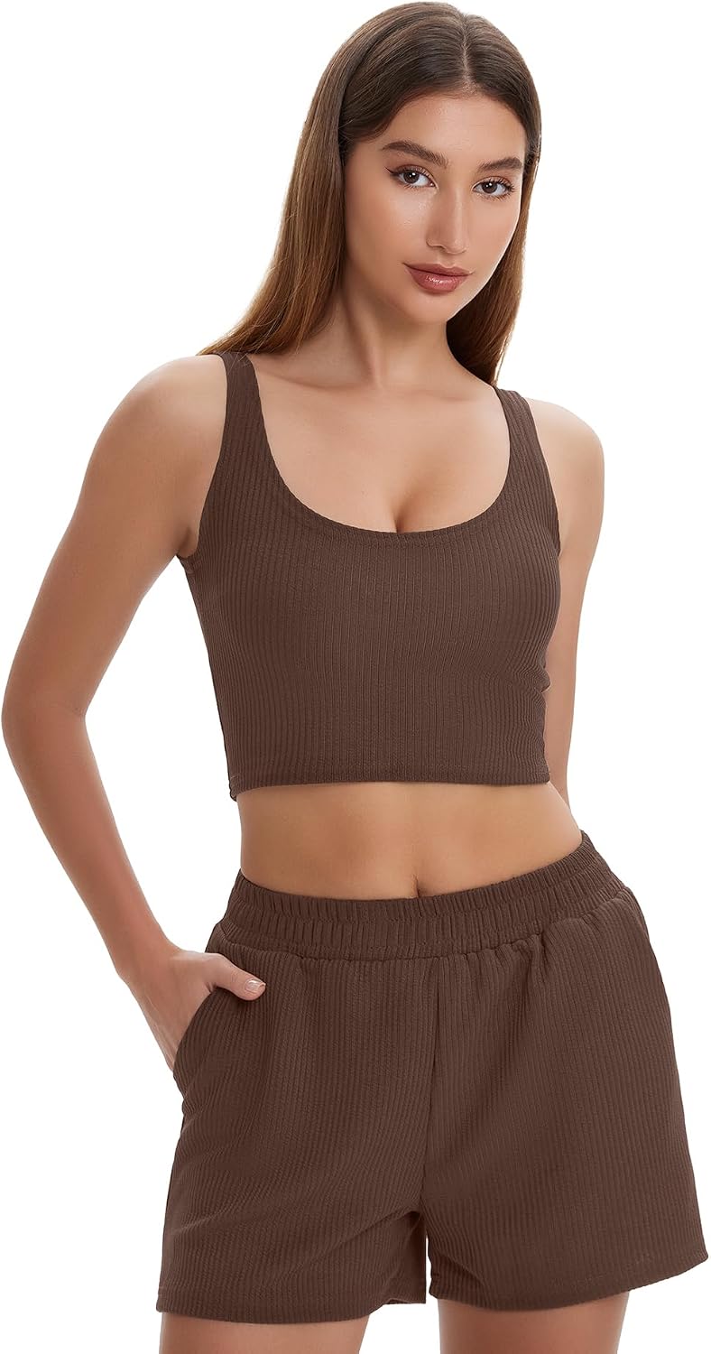 Sleeveless Tank Shorts Set