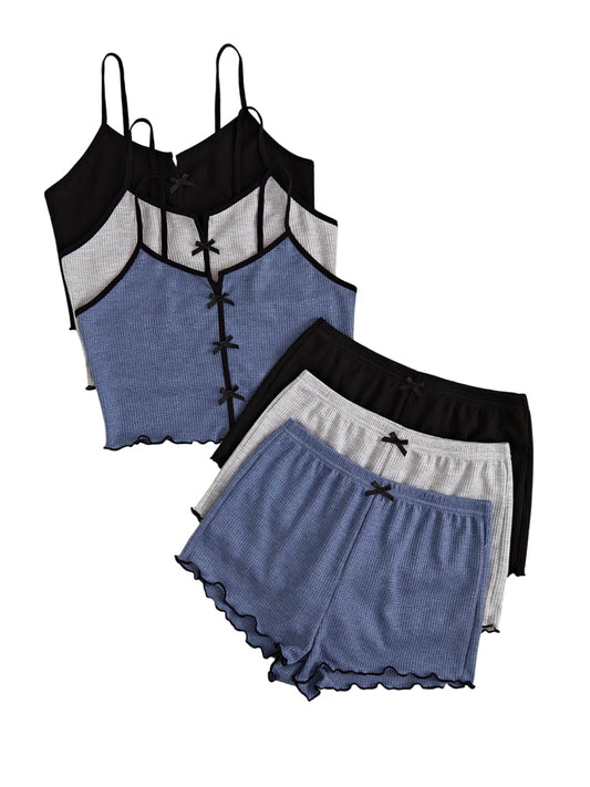 Bow Pajama Set (3PK)