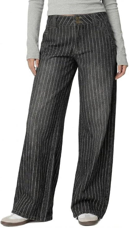 Pinstripe Jeans