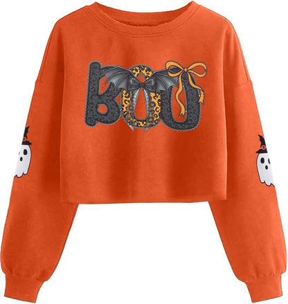 Spooky Season Crop Sweatshirt