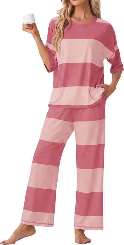 Striped Pajama Set