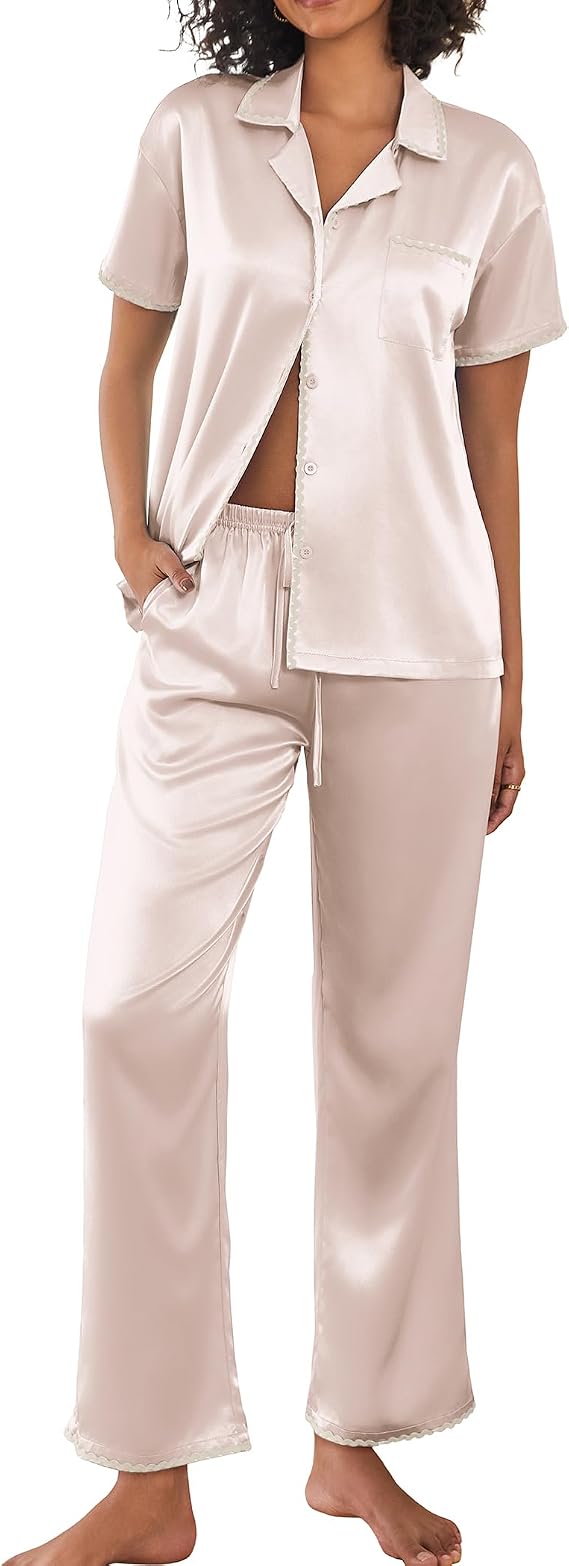 Satin Pajamas Set