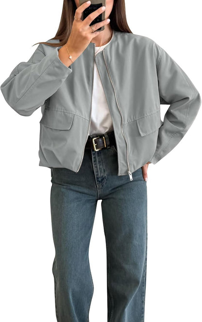 Puff Hem Utility Jacket