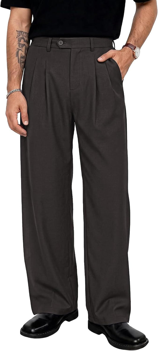 Men's Pleated Dress Pants