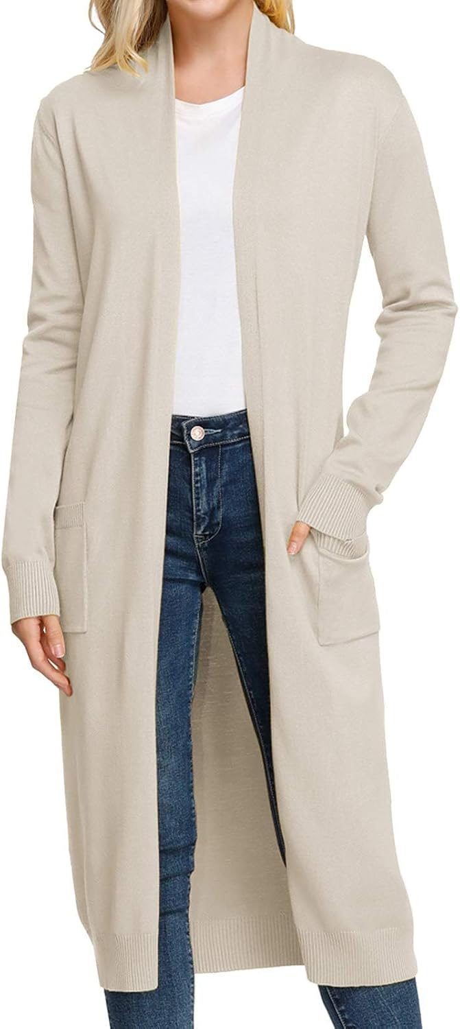 Solid Open Cardigan