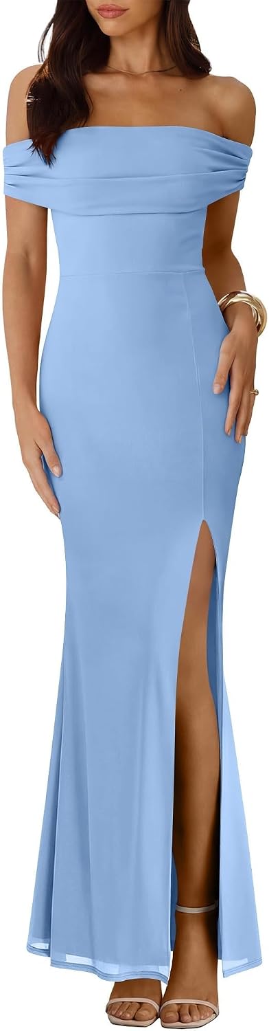 Off Shoulder Maxi Dress