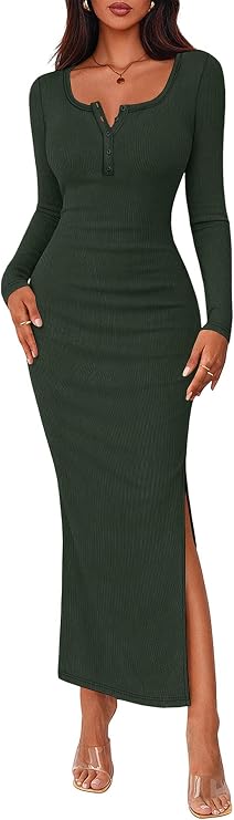 Fall Bodycon Maxi Dress