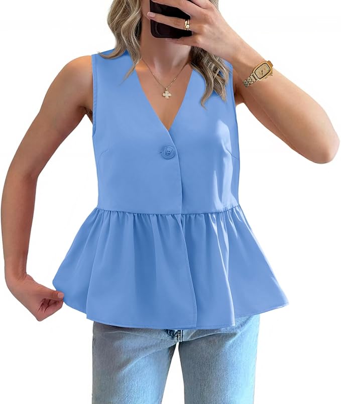 Peplum Ruffle Tank