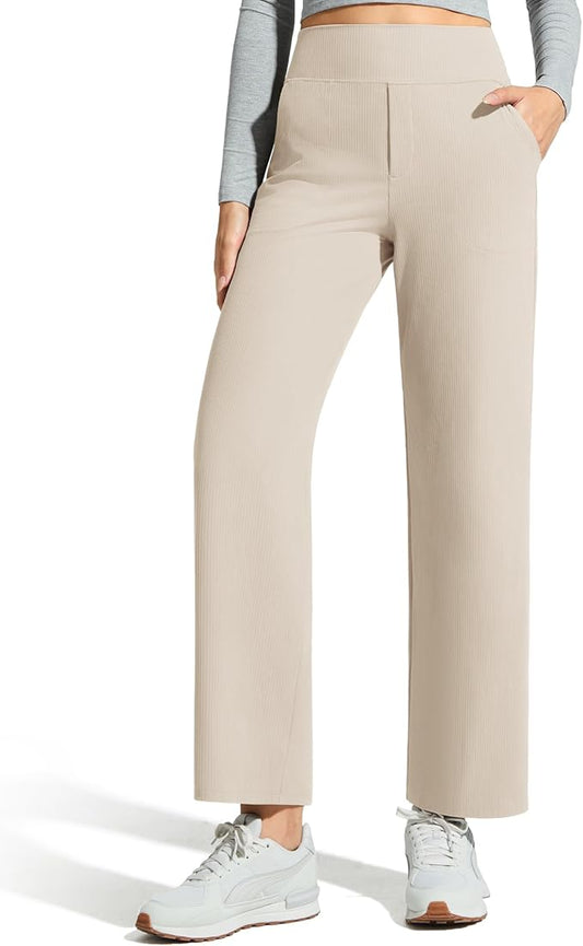 Ribbed Wide Leg Pants