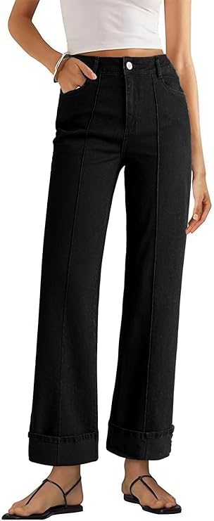 Cuffed High Waisted Jeans