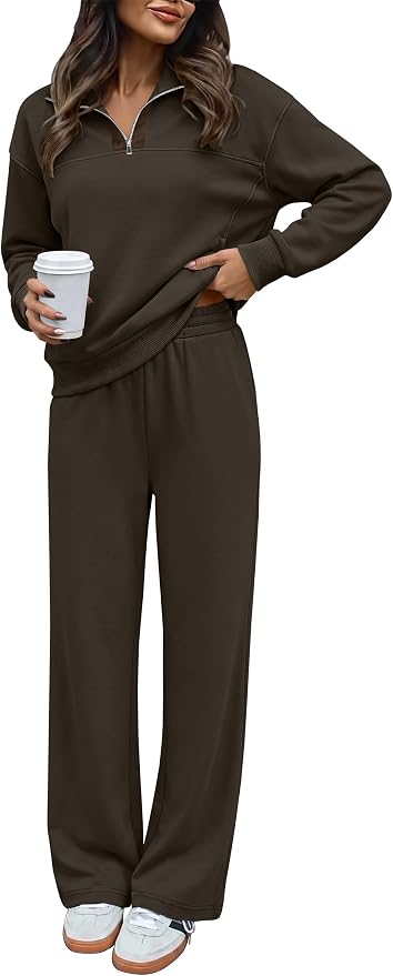 ANRABESS Half Zip Sweatsuit