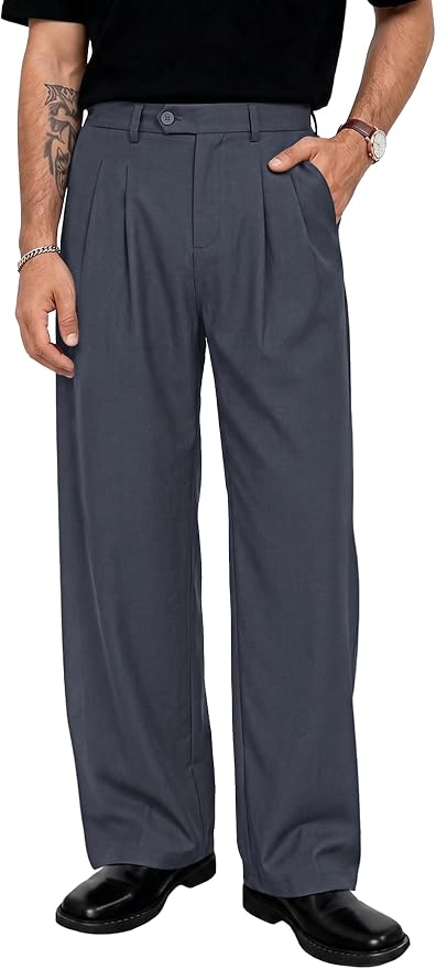 Men's Pleated Dress Pants