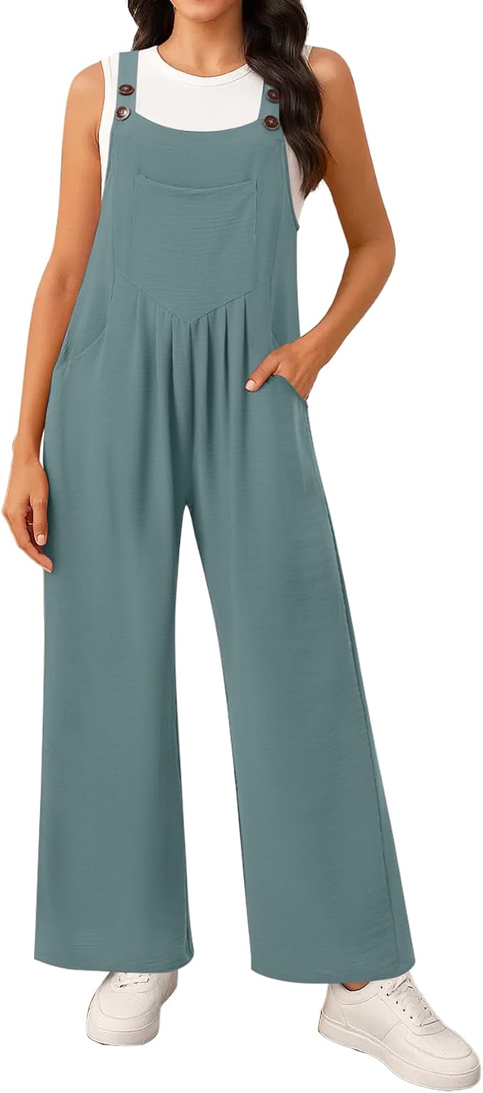 Wide Leg Overalls