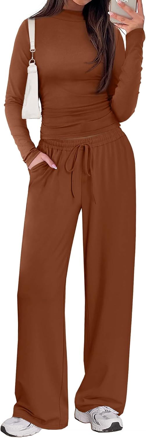 Mock Neck Lounge Set