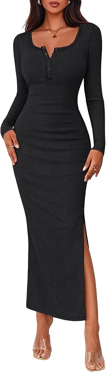 Fall Bodycon Maxi Dress
