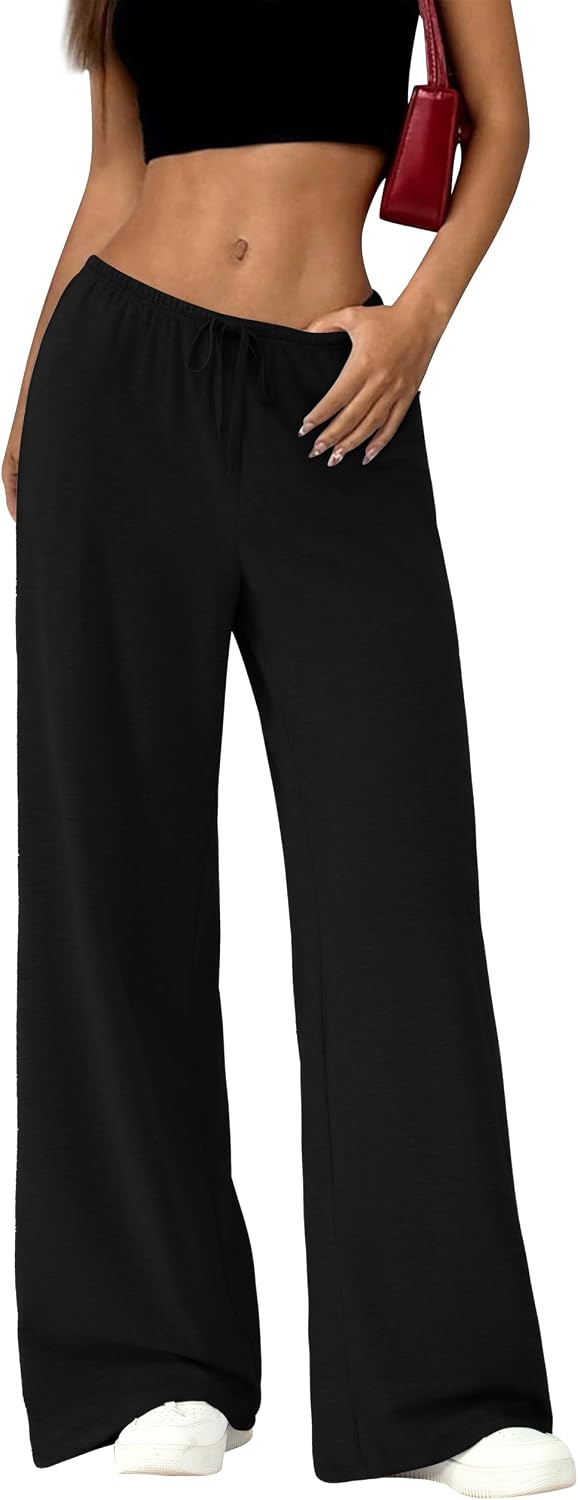 High Waist Wide Leg Sweatpants