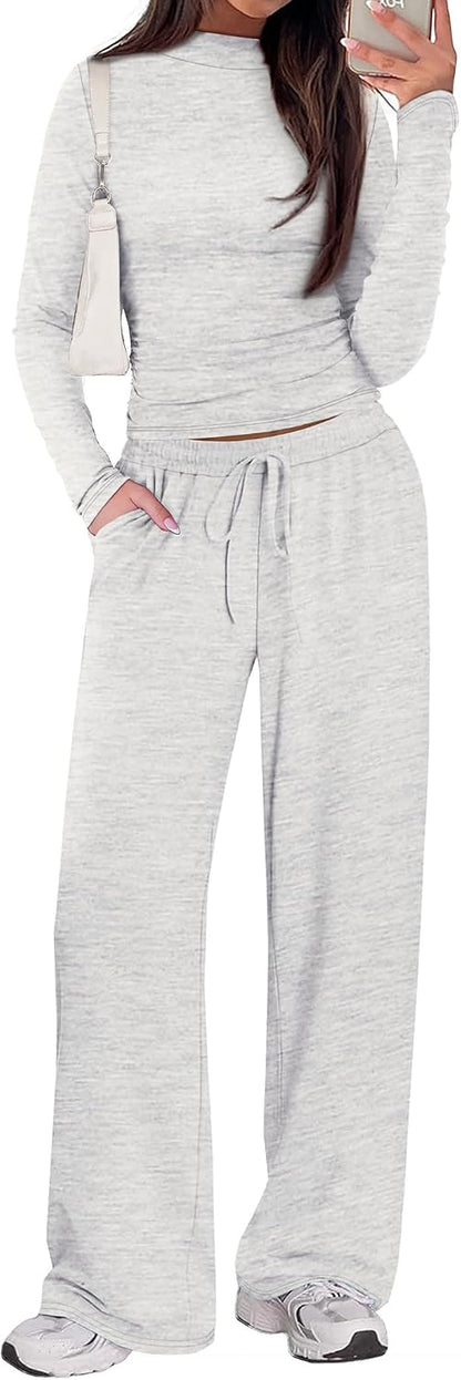 Mock Neck Lounge Set