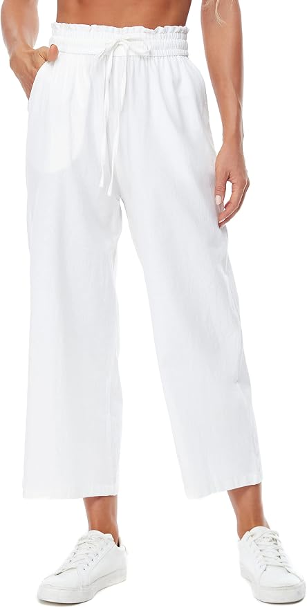 Cotton and Linen Capris