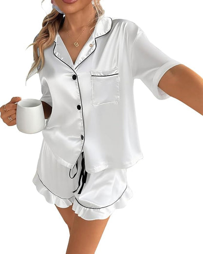 Satin Pajamas Set