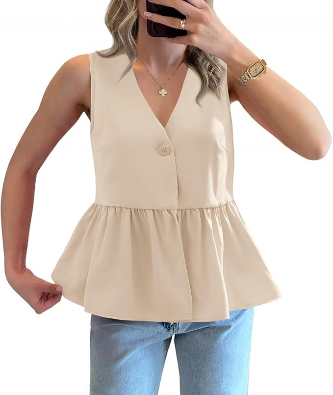 Peplum Ruffle Tank