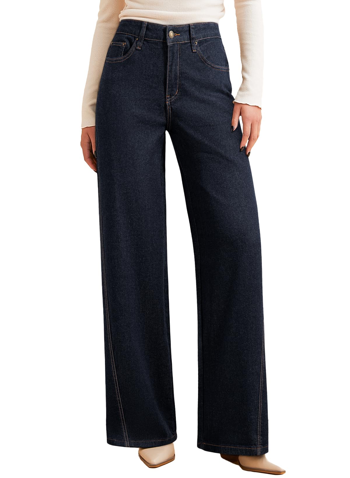 Wide Leg Jeans High