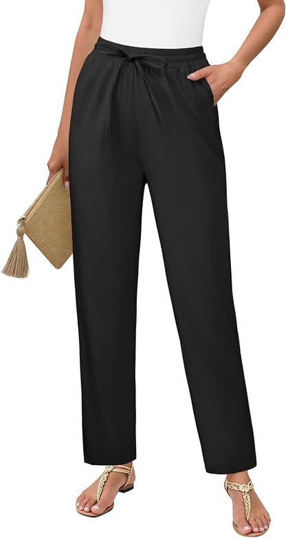 Cropped Linen Pants